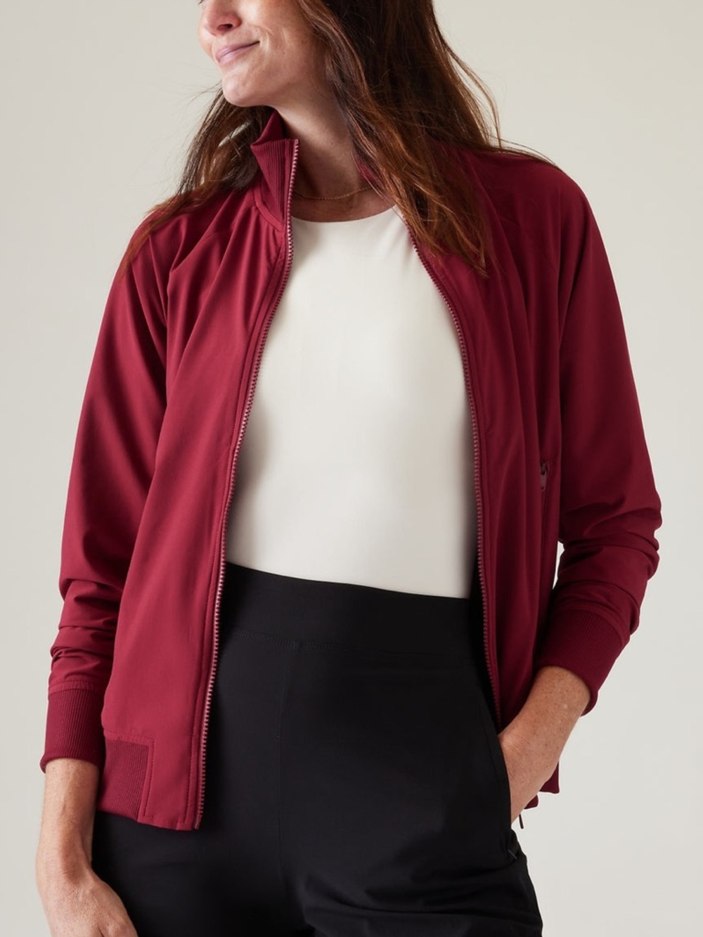 NWT athleta brooklyn bomber jacket